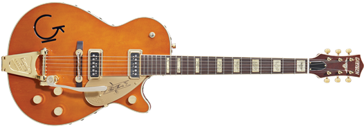 G6121-1955 Chet Atkins® Solid Body with Bigsby®, Leather Trim, Rosewood Fingerboard, Tangerine