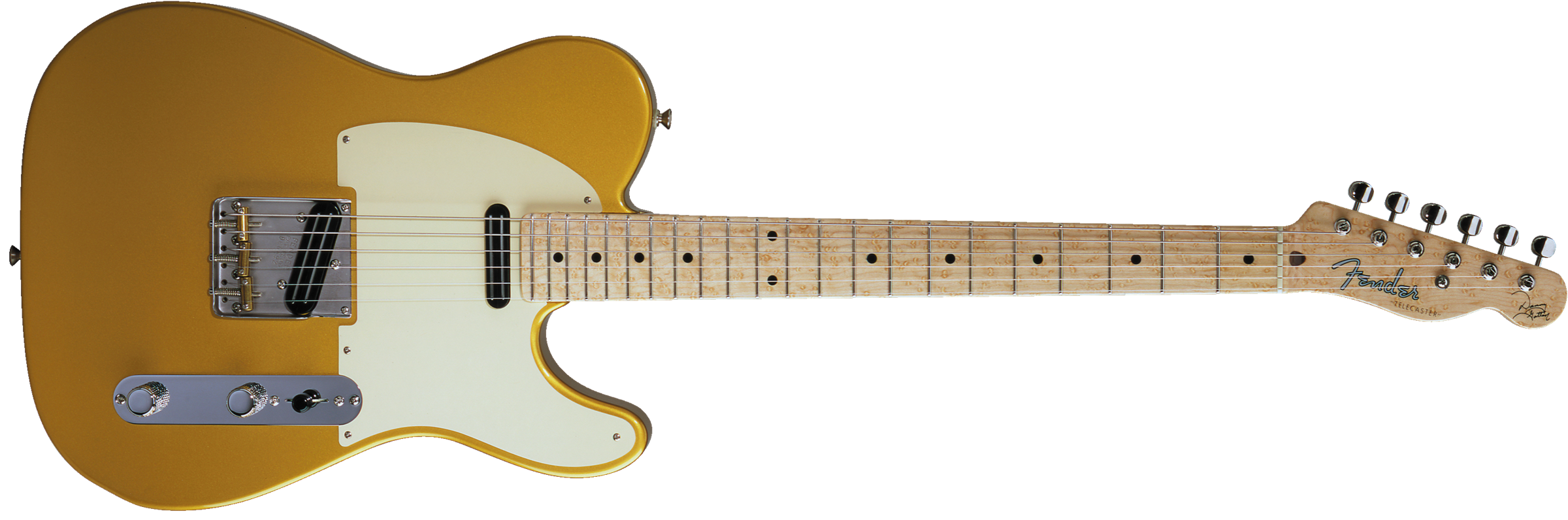 Gold Fender Telecaster Electric Guitar Control Plate