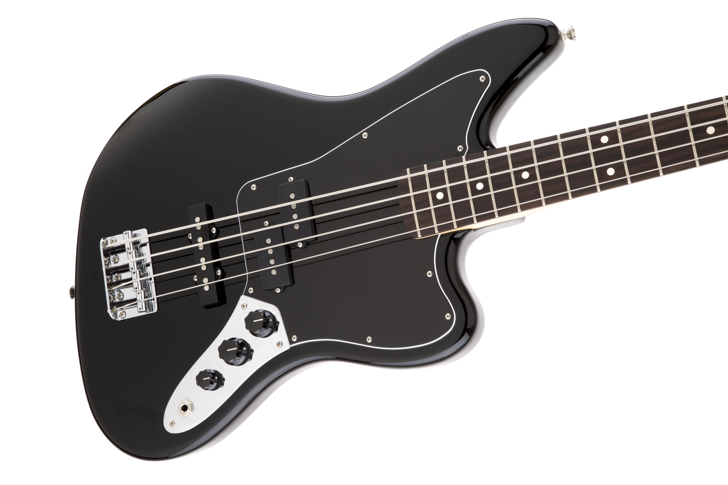 Standard Jaguar® Bass, Rosewood Fingerboard, Black Fender Bass Guitars