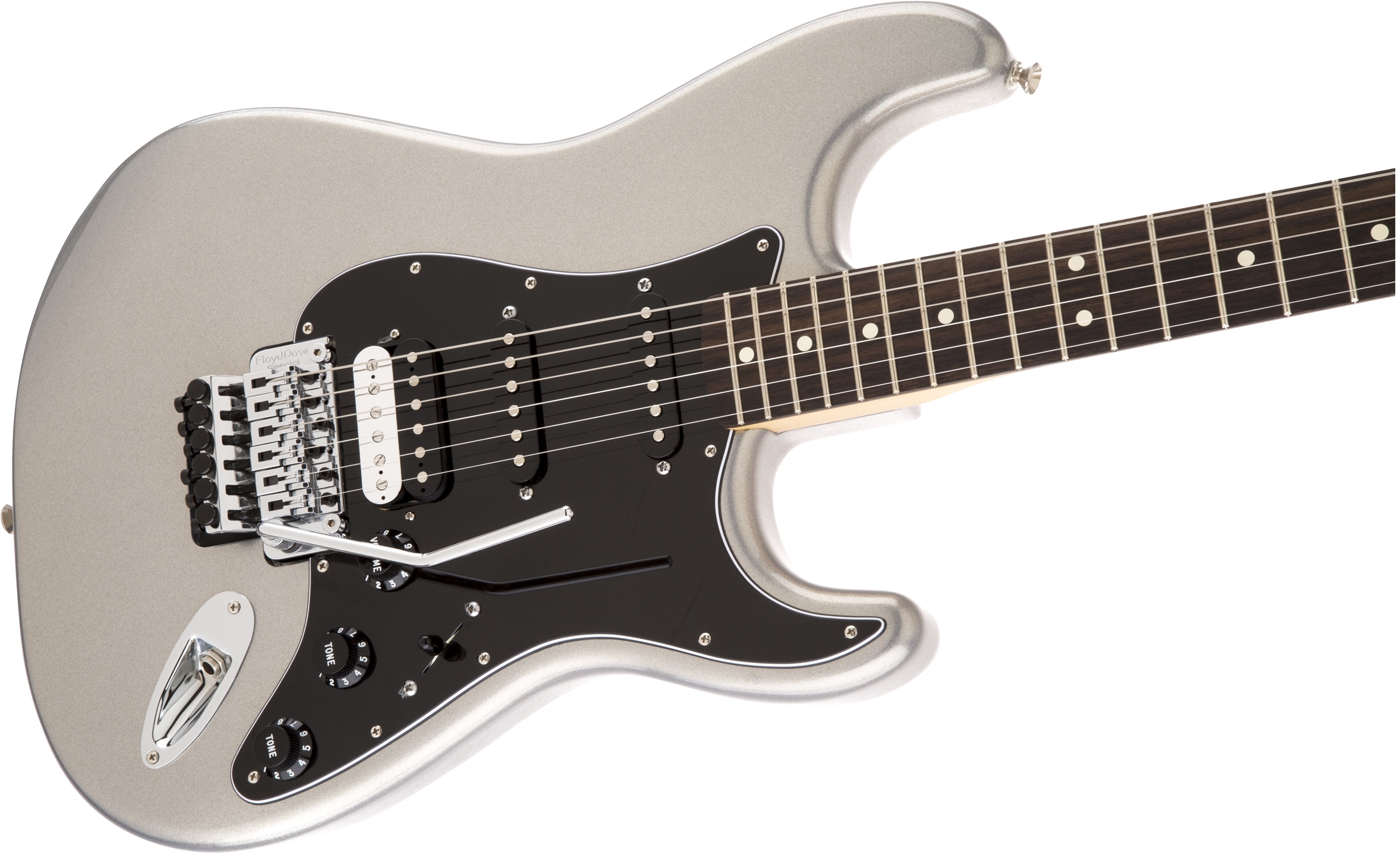 Standard Stratocaster® HSS with Floyd Rose®, Rosewood Fingerboard, Ghost Silver Fender