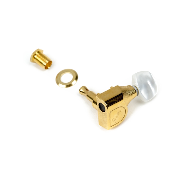 Deluxe Guitar Tuning Machines with Pearl Buttons (Set of 6) Fender
