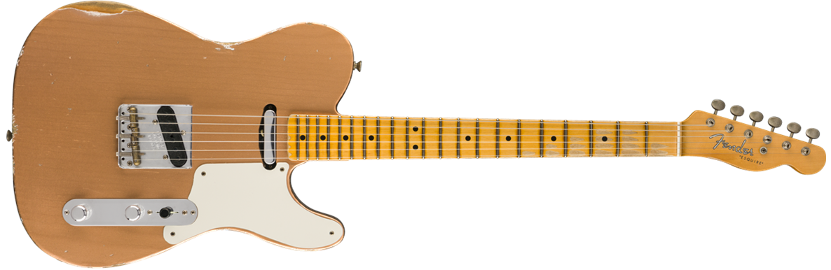 Image result for fender custom shop aged copper double esquire pics