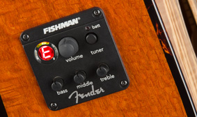 FISHMAN® PREAMP WITH BUILT-IN TUNER