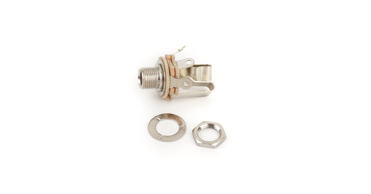 2 Stück Messing 1/4 '' Stereo Ausgang Jack Buchse für Gitarre Bass 2 Stück Messing 1/4 '' Stereo Ausgang Jack Buchse für Gitarre Bass