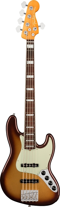 American Ultra Jazz Bass® V - Mocha Burst