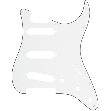 11-Hole Mount Fender 099-1360-000 Pickguard 3-Ply W//B//W Stratocaster/® S//S//S