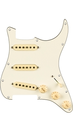 Pre-Wired Strat&reg; Pickguard, Pure Vintage '65 w/RWRP Middle - Parchment