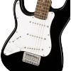 Squier Mini Stratocaster Left-handed, Laurel Fingerboard, White Pickguard, Black - 0370123506