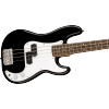 Squier Mini Precision Bass, Laurel Fingerboard, White Pickguard, Black - 0370127506