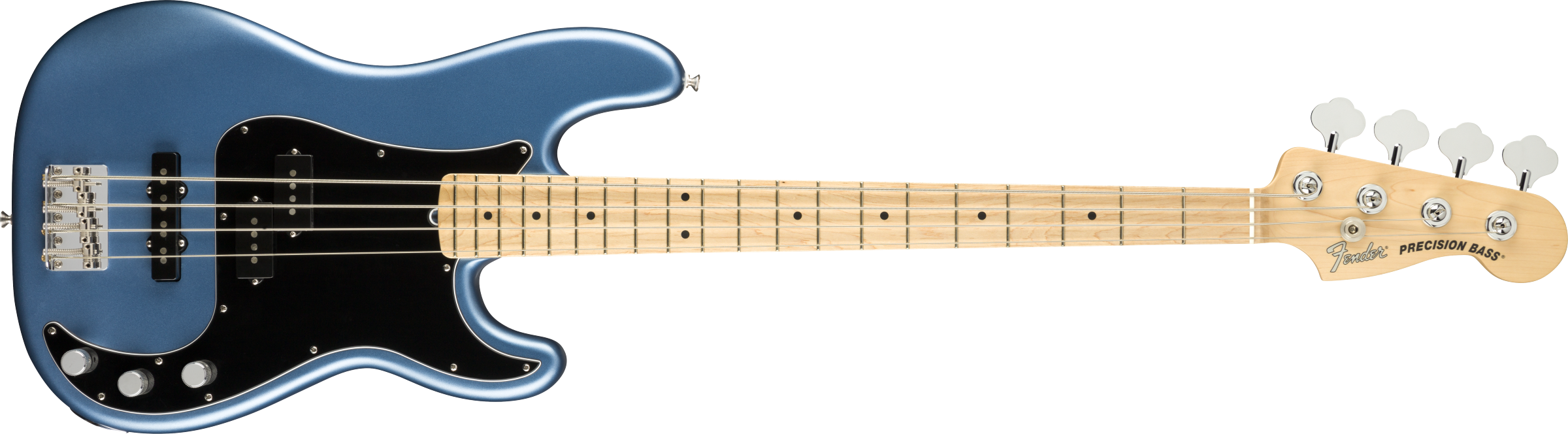FENDER American Performer Precision Bass, Maple Fingerboard, Satin Lake Placid Blue - 0198602302