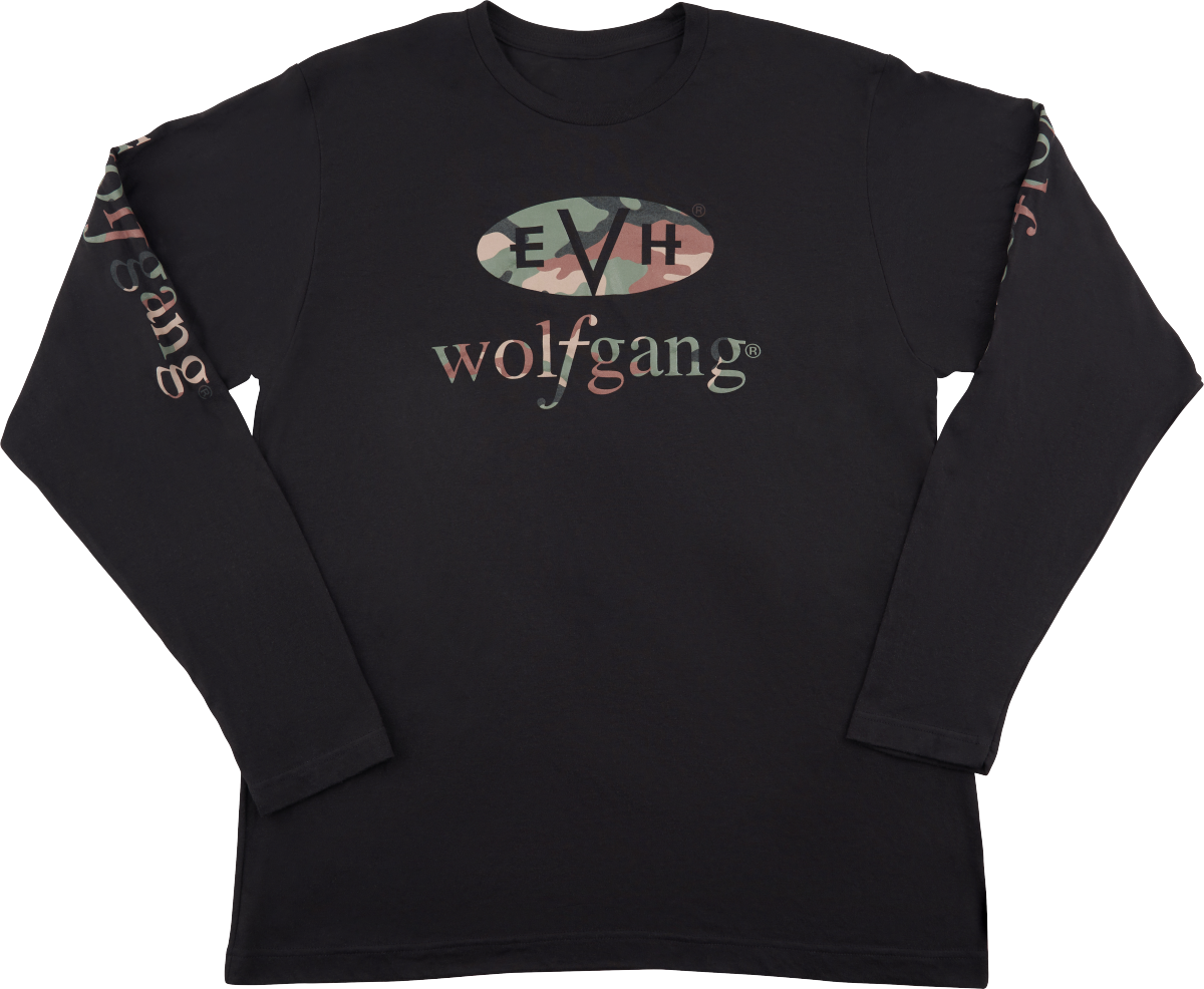 EVH EVH Wolfgang Camo Long Sleeve T-Shirt, Black, M - 0222260506