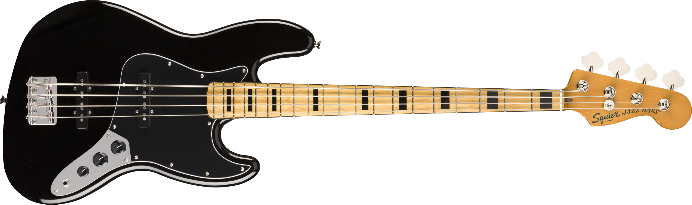 SQUIER Classic Vibe 70s Jazz Bass, Maple Fingerboard, Black - 0374540506