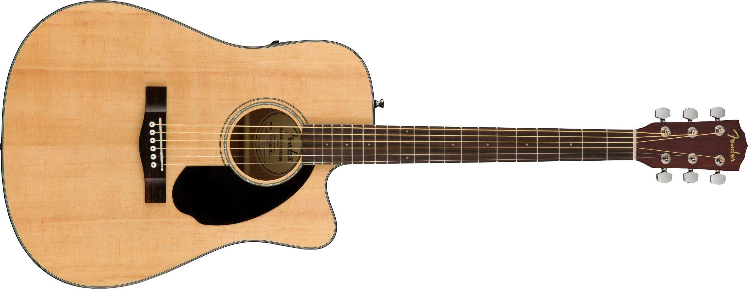 FENDER CD-60SCE Dreadnought, Walnut Fingerboard, Natural - 0970113021
