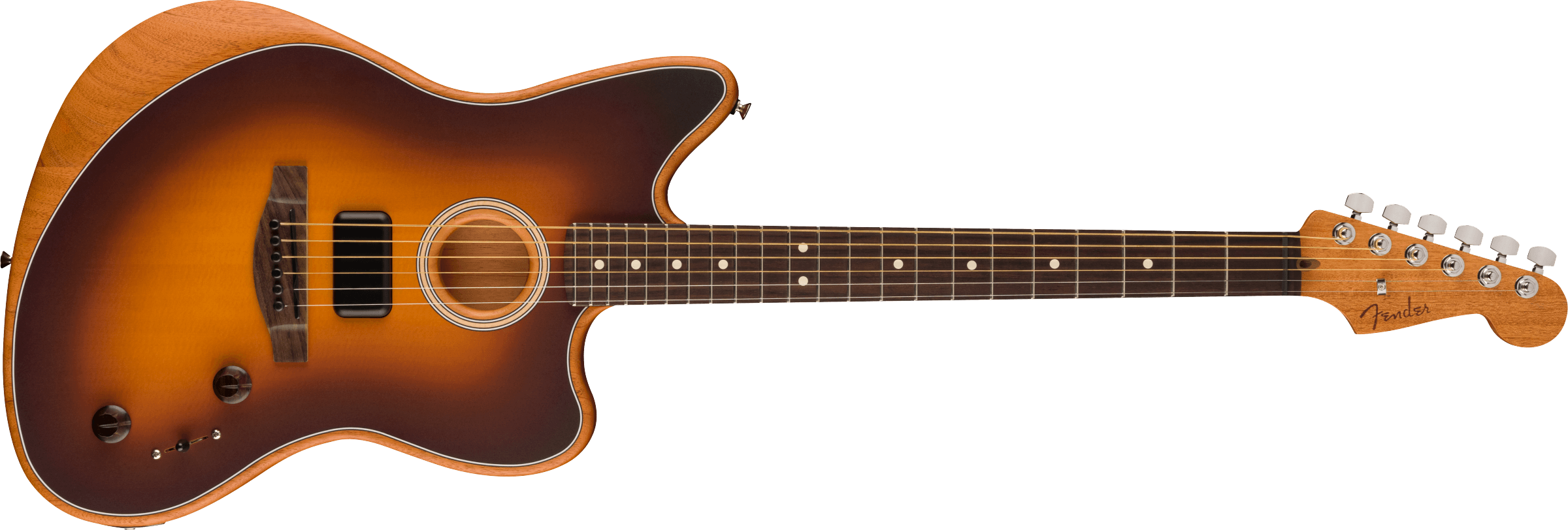 FENDER Acoustasonic Player Jazzmaster, Rosewood Fingerboard, 2-Color Sunburst - 0972233103