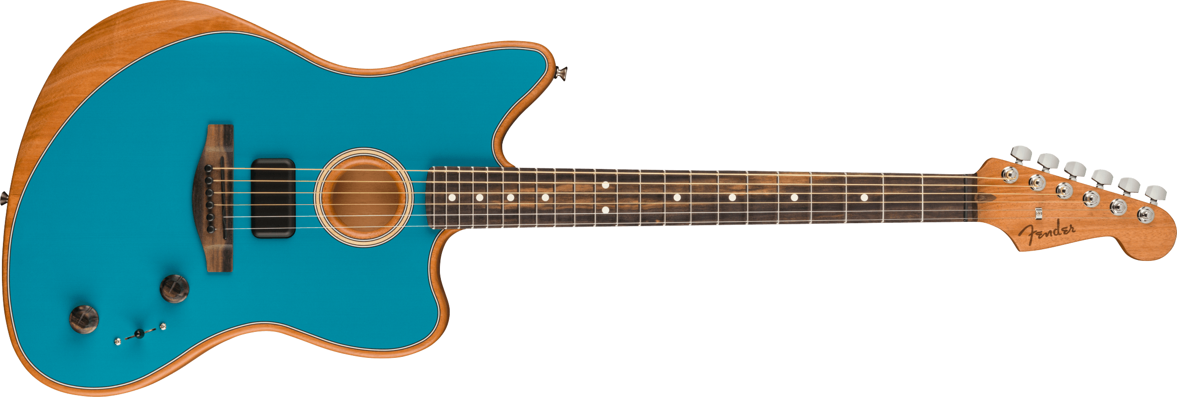 FENDER American Acoustasonic Jazzmaster, Ocean Turquoise, Ebony Fingerboard - 0972313208