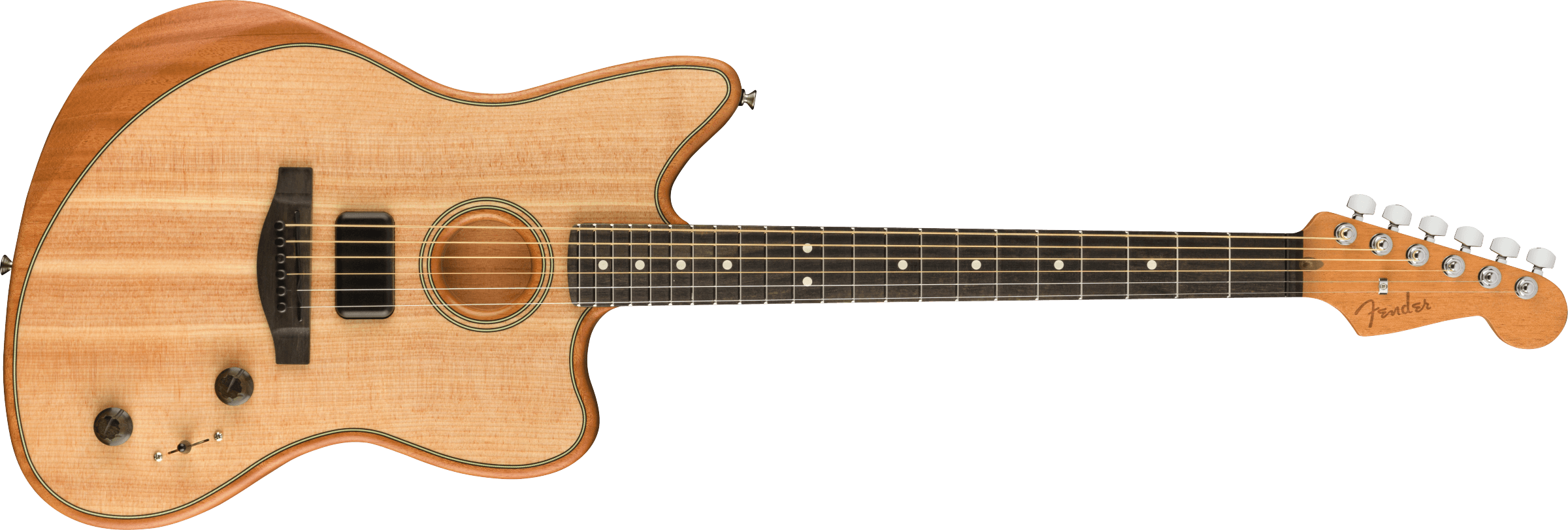 FENDER American Acoustasonic Jazzmaster, Natural, Ebony Fingerboard - 0972313221