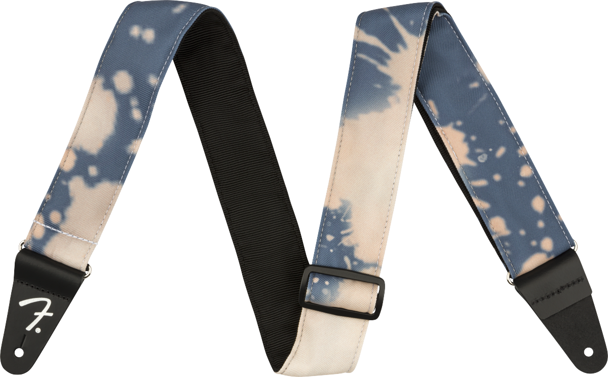 FENDER Tie Dye Acid Wash Strap, Faded Navy, 2 - 0990637202