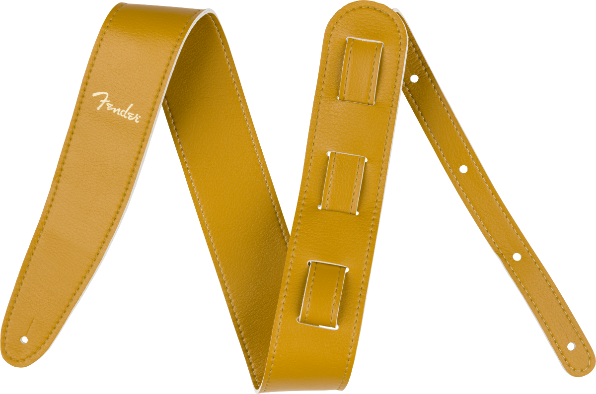 FENDER Vegan Leather Strap, Butterscotch, 2.5, Microfiber - 0990647050