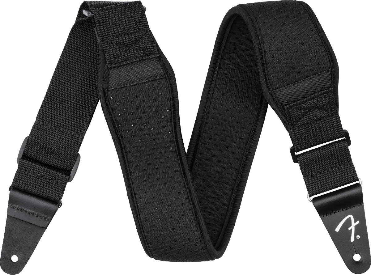 FENDER Swell Neoprene Strap, Black, 2.5 - 0990694206