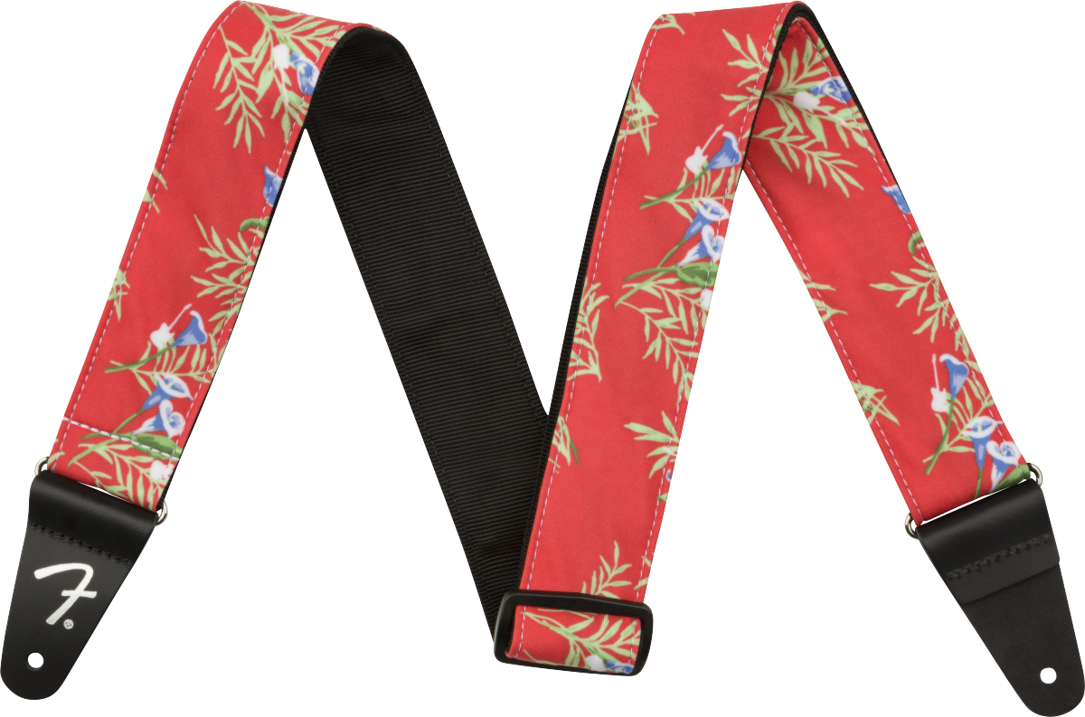 FENDER Hawaiian Strap, 2, Red Floral - 0990719009