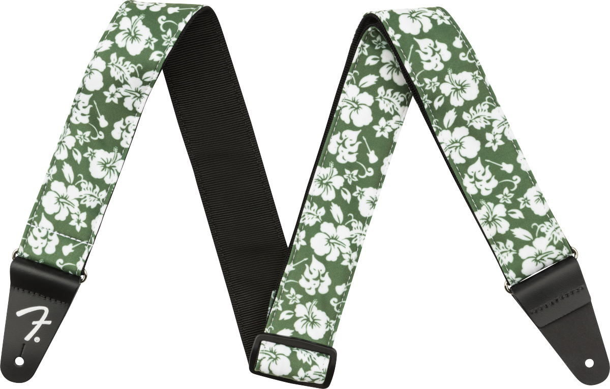 FENDER Hawaiian Strap, 2, Green Floral - 0990719049