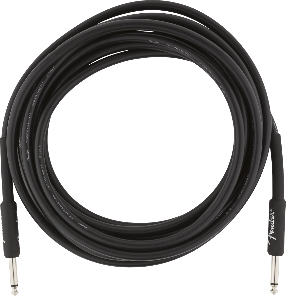FENDER Professional Series Instrument Cable, Straight/Straight, 15, Black - 0990820021