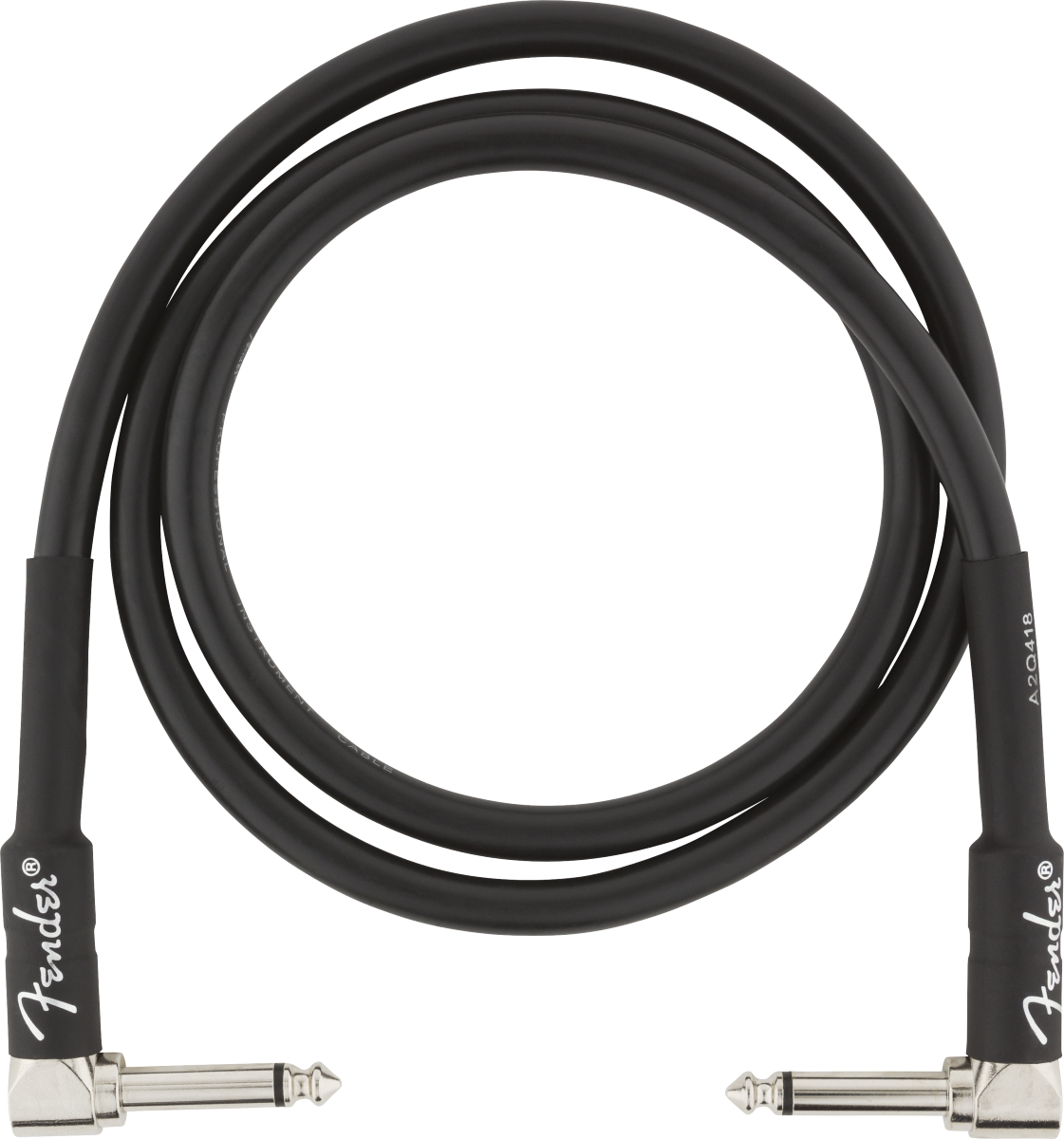 FENDER Professional Series Instrument Cables, Angle/Angle, 3, Black - 0990820058