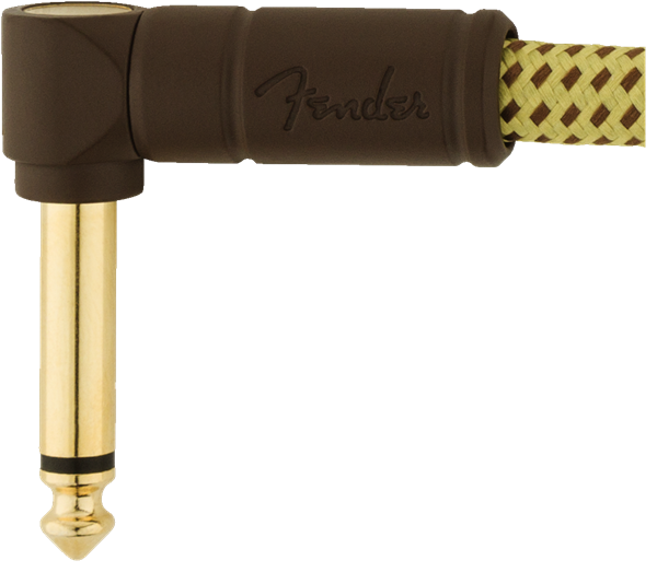 FENDER Deluxe Series Patch Cables (Bowl of 20), Angle/Angle, 6, Tweed - 0990820073