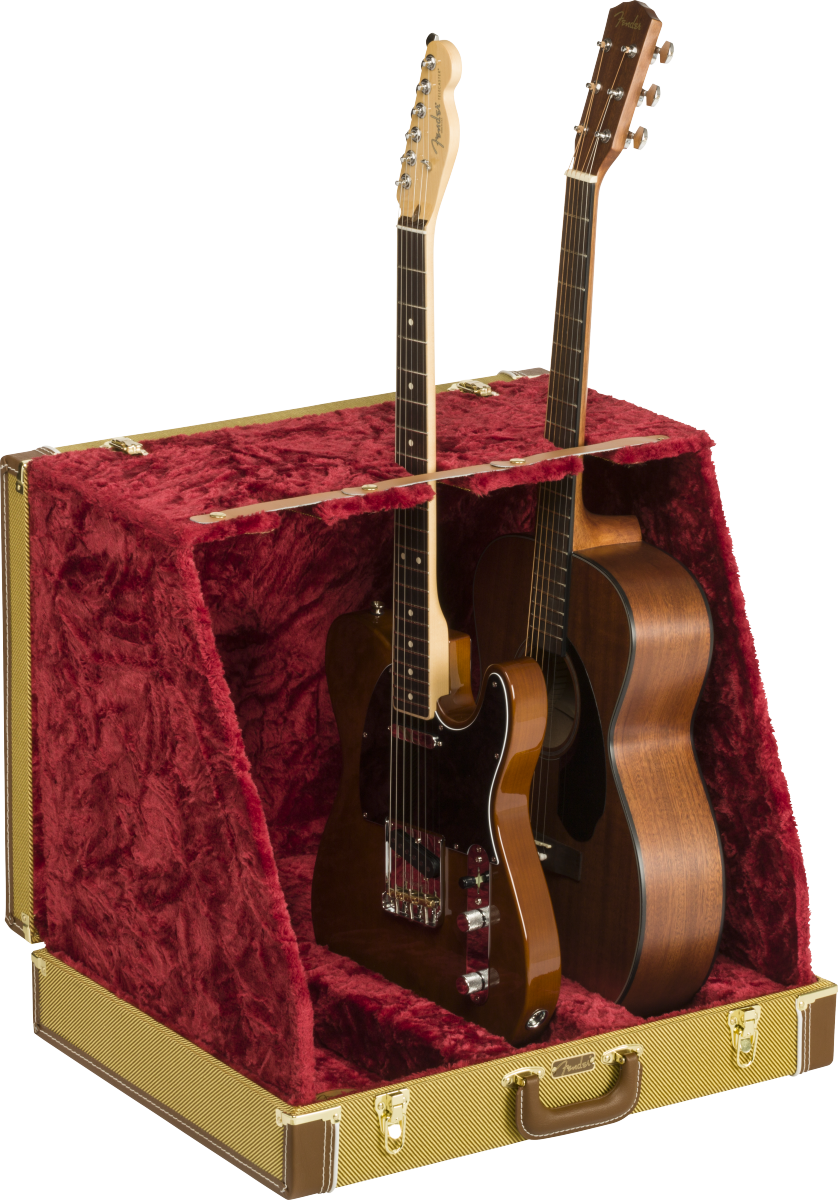 FENDER Fender Classic Series Case Stand - 3 Guitar, Tweed - 0991023500