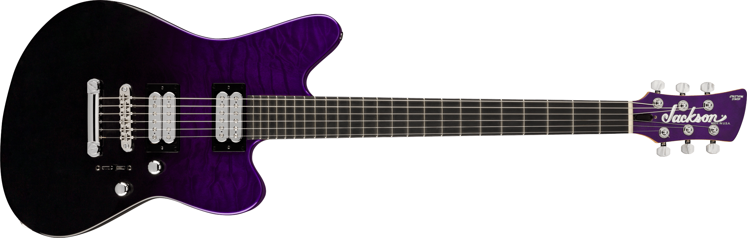 JACKSON USA Signature Rob Caggiano Shadowcaster, Ebony Fingerboard, Trans Purple Fade - 2833030852
