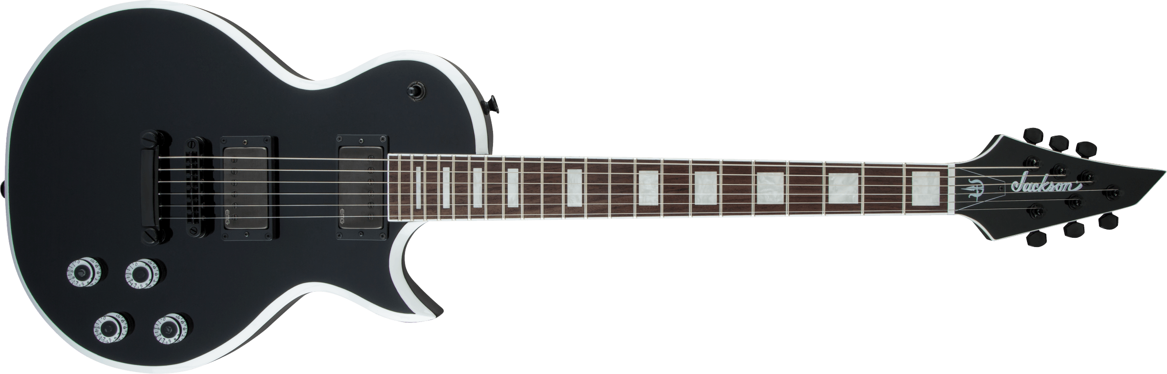 JACKSON X Series Signature Marty Friedman MF-1, Laurel Fingerboard, Gloss Black with White Bevels - 2916999572
