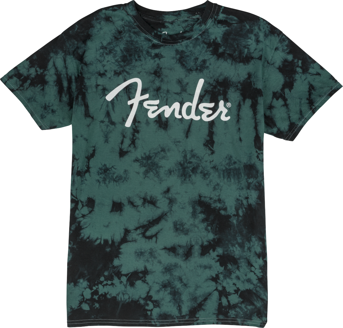 FENDER Fender Spaghetti Logo Tie-Dye T-Shirt, Blue, L - 9122421506