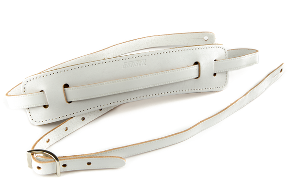GRETSCH Gretsch Vintage Leather Guitar Strap, Vintage White - 9220664005