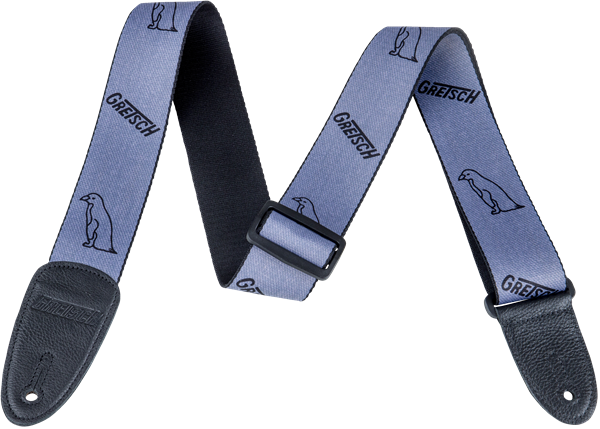 GRETSCH Gretsch Gray Penguins Strap, Black - 9222257002