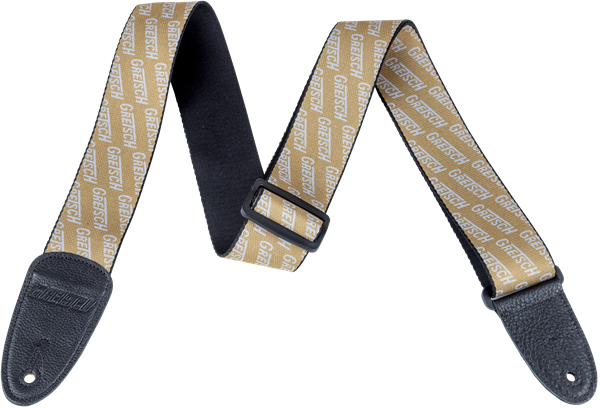 GRETSCH Gretsch Strap with White Logos, Gold - 9224546001