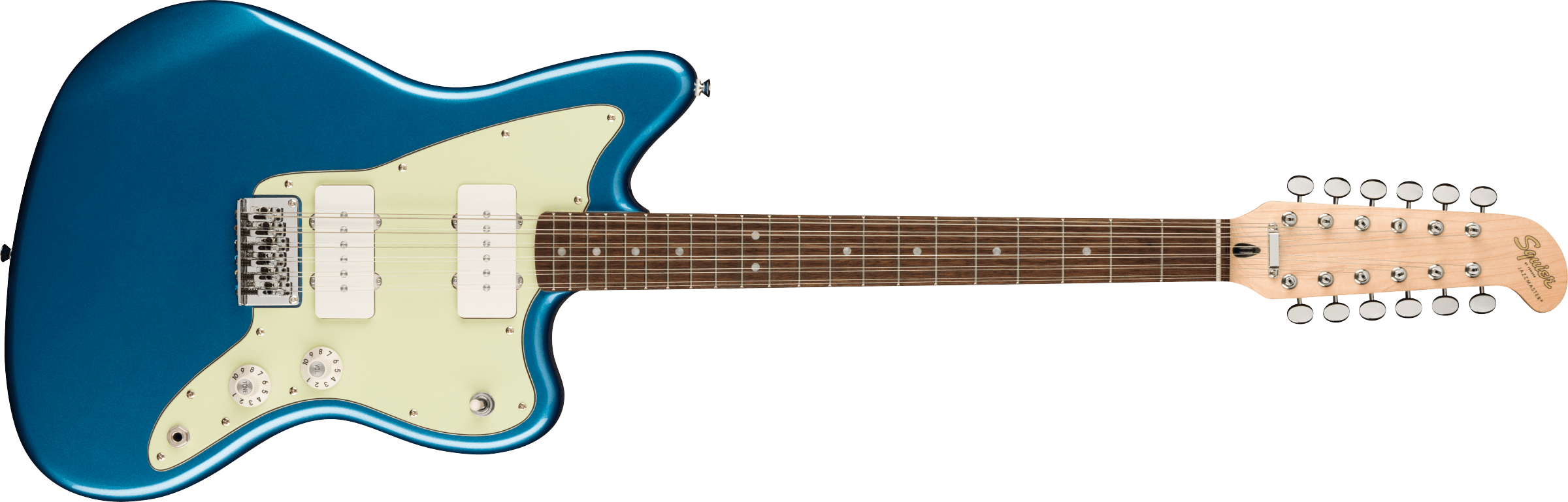 SQUIER Paranormal Jazzmaster XII, Laurel Fingerboard, Mint Pickguard, Lake Placid Blue - 0377050502