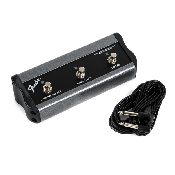 FENDER 3-Button Footswitch: Channel /Gain / Reverb with 1/4 Jack - 0994064000