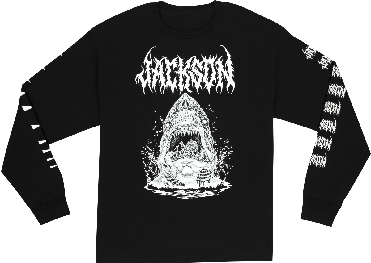 JACKSON Jackson Sharkrot L/S T-Shirt, Black, L - 2990326606