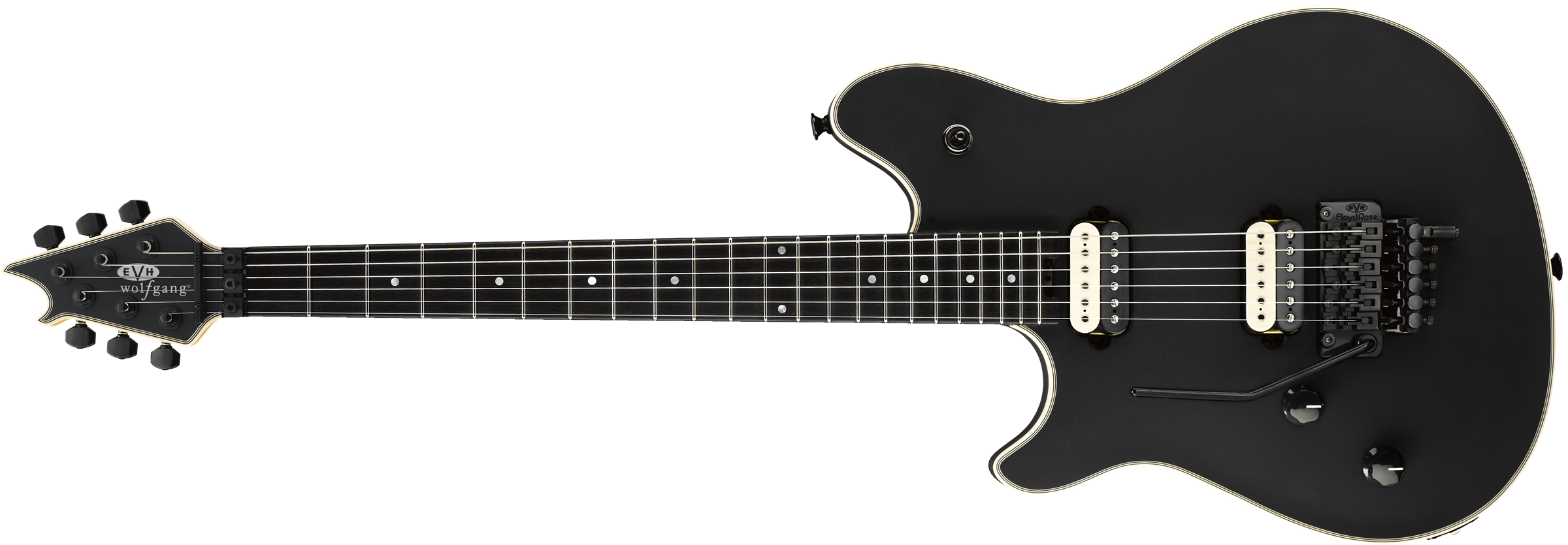 EVH Wolfgang USA Left-Hand, Ebony Fingerboard, Stealth Black - 5107910868
