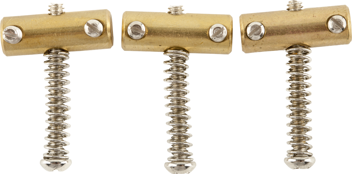 FENDER American Vintage Telecaster Compensated Bridge Saddles, Brass - 0058544049
