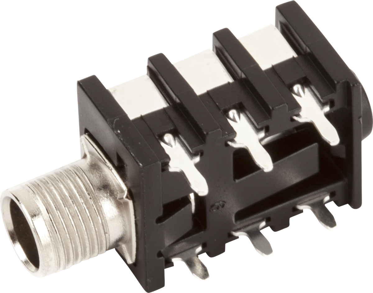 FENDER 1/4 6-Pin Stereo Amplifier Jack with Metal Bushing - 0059889049