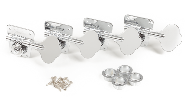 FENDER Pure Vintage 70s Bass Tuning Machines, Nickel/Chrome, (4) - 0076568049