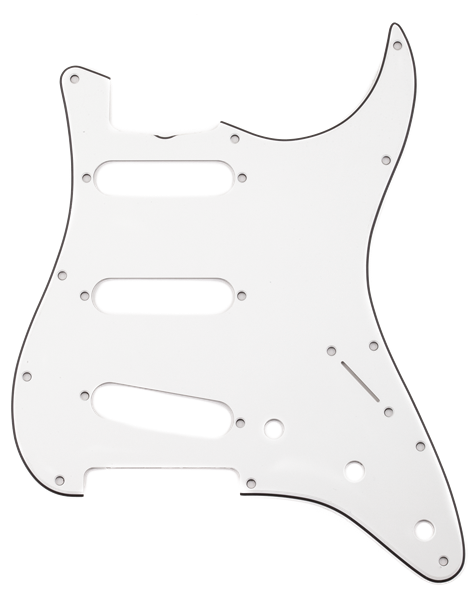 FENDER Pure Vintage Pickguard, 65 Stratocaster, 11-Hole Mount, Eggshell, 3-Ply - 0094392049