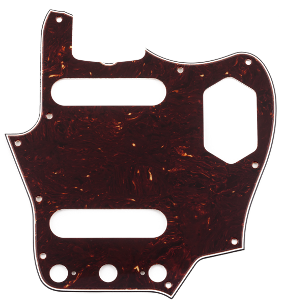 FENDER Pure Vintage Pickguard, 65 Jaguar, 10-Hole Mount, Brown Shell, 3-Ply - 0094464049