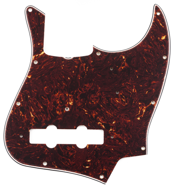 FENDER Pure Vintage 64 Jazz Bass, 11-Hole Mount, Tortoise Shell, 4-Ply - 0095632049