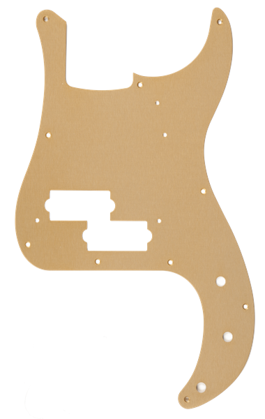 FENDER Pure Vintage Pickguard, 58 P Bass, 10-Hole Mount, Gold Anodized, Lacquer Finish - 0095634049