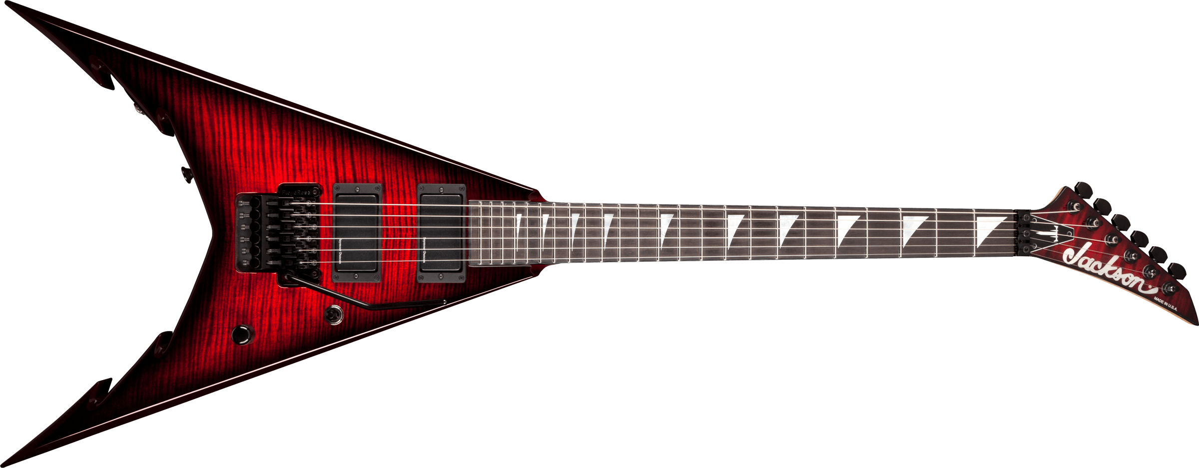 JACKSON USA Signature Corey Beaulieu King V KV6, Ebony Fingerboard, Transparent Red Burst - 2803640890