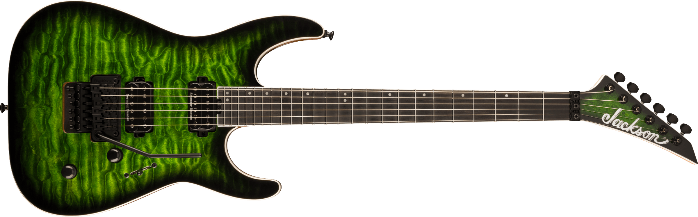 JACKSON Pro Plus Series Dinky DKAQ, Ebony Fingerboard, Emerald Green - 2914105587