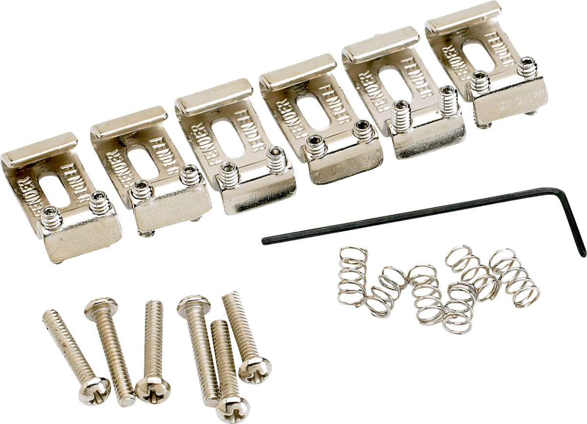 FENDER American Vintage Stratocaster Bridge Saddles (6) (Nickel) - 0992051000
