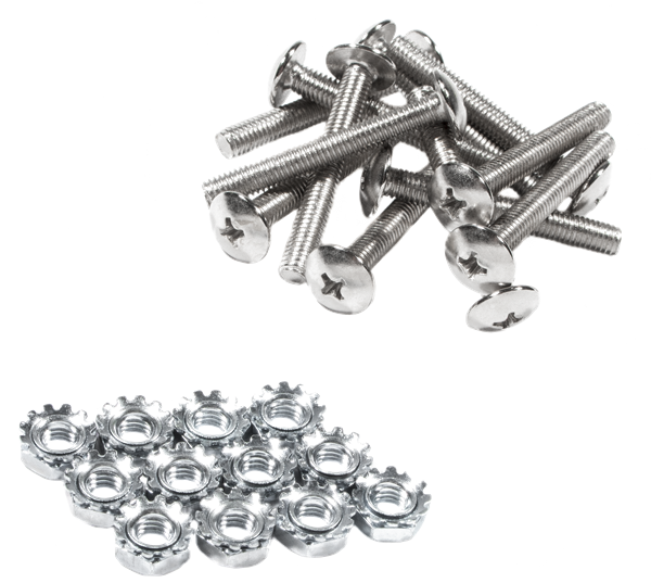 FENDER Pure Vintage Chassis Mounting Screws/Nuts, Tweed Era Amps, Dozen - 0992095000